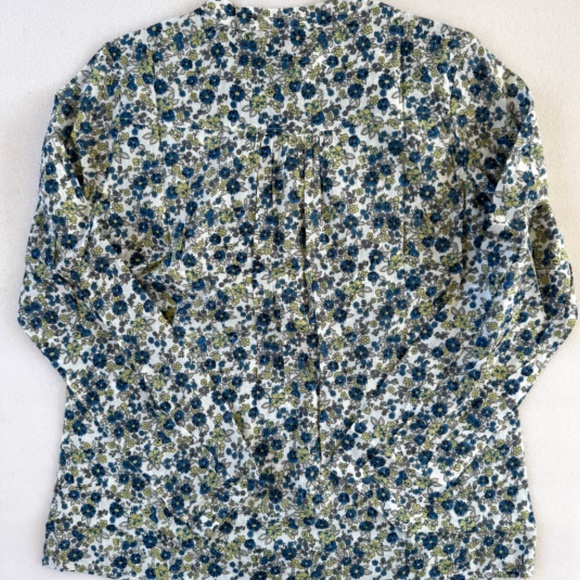 Floral Peasant Buttondown Top - Picture 6 of 6